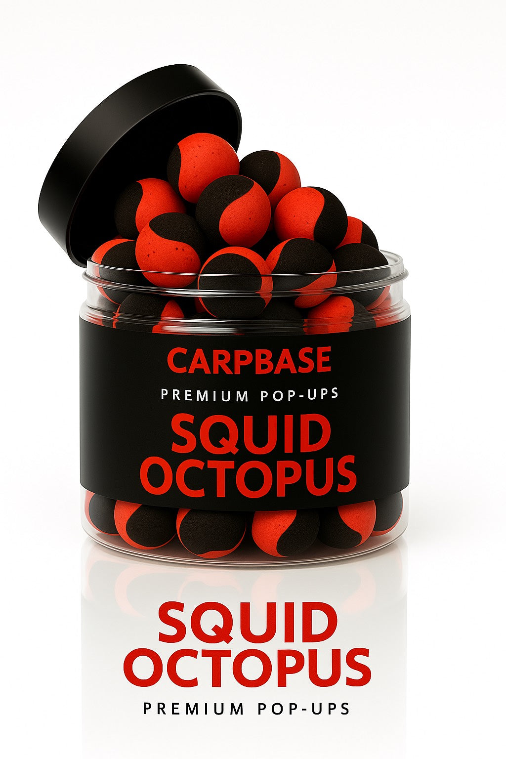2 Tone Pop-Up Black/Red Squid Octopus